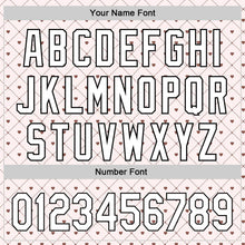 Загрузить изображение в средство просмотра галереи, Custom White Black 3D Love Heart Valentine's Day Authentic Baseball Jersey