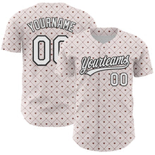 Загрузить изображение в средство просмотра галереи, Custom White Black 3D Love Heart Valentine's Day Authentic Baseball Jersey