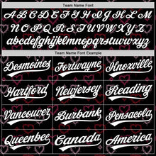 Загрузить изображение в средство просмотра галереи, Custom Black White 3D Love Heart Valentine's Day Authentic Baseball Jersey