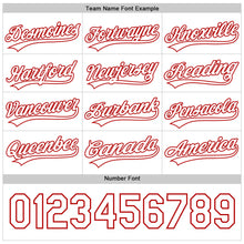 Загрузить изображение в средство просмотра галереи, Custom White Red 3D Love Heart Valentine's Day Authentic Baseball Jersey