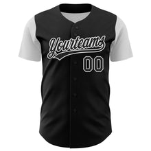 Загрузить изображение в средство просмотра галереи, Custom Black White 3D Lung Cancer Ribbon Authentic Baseball Jersey