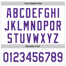 Загрузить изображение в средство просмотра галереи, Custom White Purple 3D Pancreatic Cancer Ribbon Authentic Baseball Jersey