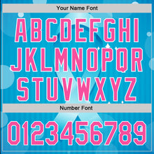 Загрузить изображение в средство просмотра галереи, Custom Sky Blue Pink-White 3D Prostate Cancer Ribbon Authentic Baseball Jersey