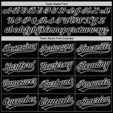 Laden Sie das Bild in den Galerie-Viewer, Custom Black White 3D Thyroid Cancer Ribbon Authentic Baseball Jersey