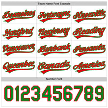Charger l'image dans la galerie, Custom White Fire Red-Grass Green 3D Funny Christmas Authentic Baseball Jersey