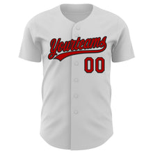Загрузить изображение в средство просмотра галереи, Custom White Red-Black 3D Funny Christmas Authentic Baseball Jersey