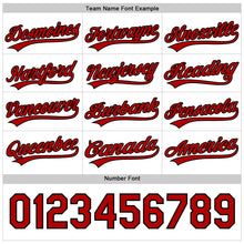 Загрузить изображение в средство просмотра галереи, Custom White Red-Black 3D Funny Christmas Authentic Baseball Jersey