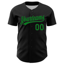 Charger l'image dans la galerie, Custom Black Grass Green-Red 3D Funny Christmas Authentic Baseball Jersey