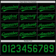 Charger l'image dans la galerie, Custom Black Grass Green-Red 3D Funny Christmas Authentic Baseball Jersey