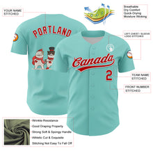 Charger l'image dans la galerie, Custom Ice Blue Red-White 3D Funny Christmas Authentic Baseball Jersey