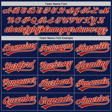 Charger l'image dans la galerie, Custom Navy Red-Cream 3D Funny Christmas Authentic Baseball Jersey