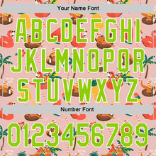 Загрузить изображение в средство просмотра галереи, Custom Medium Pink Neon Green-White 3D Funny Christmas Authentic Baseball Jersey