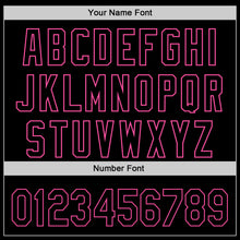 Загрузить изображение в средство просмотра галереи, Custom Black Pink 3D Love Heart Valentine's Day Authentic Baseball Jersey