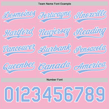 Загрузить изображение в средство просмотра галереи, Custom Light Pink Light Blue-White 3D Love Heart Valentine's Day Authentic Baseball Jersey