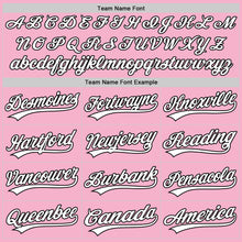 Загрузить изображение в средство просмотра галереи, Custom Light Pink White-Black 3D Love Heart Valentine's Day Authentic Baseball Jersey