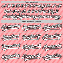 Загрузить изображение в средство просмотра галереи, Custom Medium Pink White-Black 3D Love Heart Valentine's Day Authentic Baseball Jersey