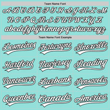 Загрузить изображение в средство просмотра галереи, Custom Ice Blue White-Black 3D Love Heart Valentine's Day Authentic Baseball Jersey