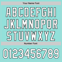 Загрузить изображение в средство просмотра галереи, Custom Ice Blue White-Black 3D Love Heart Valentine's Day Authentic Baseball Jersey