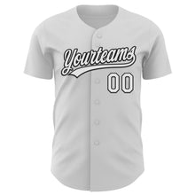 Загрузить изображение в средство просмотра галереи, Custom White Purple Yellow Navy-Black 3D Bladder Cancer Ribbon Authentic Baseball Jersey