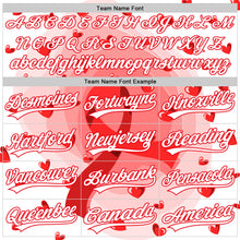 Загрузить изображение в средство просмотра галереи, Custom White Fire Red 3D Blood Cancer Ribbon Authentic Baseball Jersey