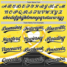 Загрузить изображение в средство просмотра галереи, Custom Yellow Black-White 3D Bone Cancer Ribbon Authentic Baseball Jersey