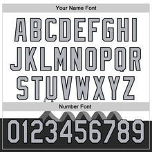 Загрузить изображение в средство просмотра галереи, Custom White Gray-Black 3D Brain Cancer Ribbon Authentic Baseball Jersey