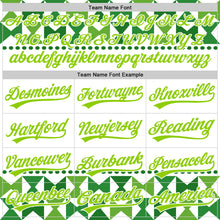 Загрузить изображение в средство просмотра галереи, Custom White Neon Green 3D Gallbladder And Bile Duct Cancer Ribbon Authentic Baseball Jersey