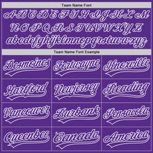 Загрузить изображение в средство просмотра галереи, Custom Purple White 3D Gastric Cancer Ribbon Authentic Baseball Jersey