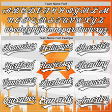 Загрузить изображение в средство просмотра галереи, Custom White Orange-Black 3D Kidney Cancer Ribbon Authentic Baseball Jersey