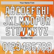 Загрузить изображение в средство просмотра галереи, Custom White Orange-Black 3D Kidney Cancer Ribbon Authentic Baseball Jersey