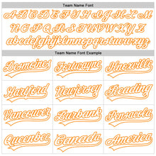 Загрузить изображение в средство просмотра галереи, Custom White Bay Orange-Black 3D Kidney Cancer Ribbon Authentic Baseball Jersey