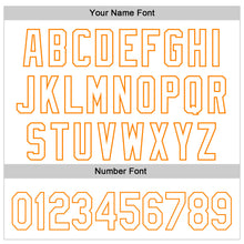 Загрузить изображение в средство просмотра галереи, Custom White Bay Orange-Black 3D Kidney Cancer Ribbon Authentic Baseball Jersey
