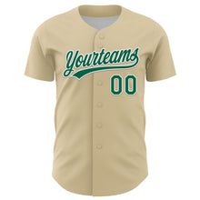 Загрузить изображение в средство просмотра галереи, Custom Cream Kelly Green-White 3D Liver Cancer Ribbon Authentic Baseball Jersey