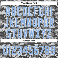 Charger l'image dans la galerie, Custom Camo Light Blue-White 3D Authentic Salute To Service Baseball Jersey