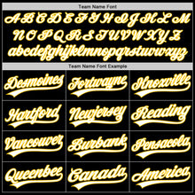 Загрузить изображение в средство просмотра галереи, Custom Black White-Yellow 3D Childhood Cancer Gold Ribbon Authentic Baseball Jersey