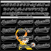 Laden Sie das Bild in den Galerie-Viewer, Custom Black Yellow-White 3D Childhood Cancer Gold Ribbon Authentic Baseball Jersey