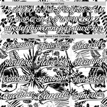 Загрузить изображение в средство просмотра галереи, Custom White Black 3D Tropical Hawaii Jungle Plant Authentic Baseball Jersey