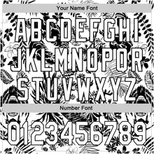 Загрузить изображение в средство просмотра галереи, Custom White Black 3D Tropical Hawaii Jungle Plant Authentic Baseball Jersey