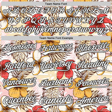 Загрузить изображение в средство просмотра галереи, Custom White Black 3D Tropical Hawaii Jungle Leaves And Flower Authentic Baseball Jersey