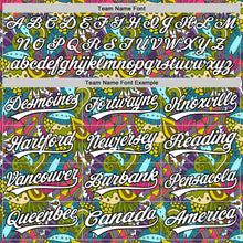 Загрузить изображение в средство просмотра галереи, Custom White Black 3D Tropical Hawaii Jungle Plant Authentic Baseball Jersey