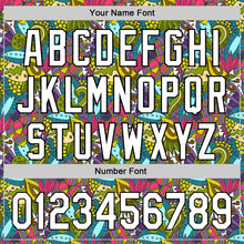 Загрузить изображение в средство просмотра галереи, Custom White Black 3D Tropical Hawaii Jungle Plant Authentic Baseball Jersey