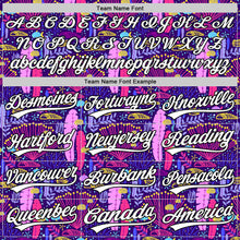 Laden Sie das Bild in den Galerie-Viewer, Custom Purple White-Black 3D Tropical Hawaii Plant Authentic Baseball Jersey