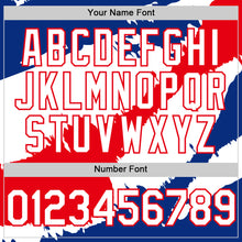 Laden Sie das Bild in den Galerie-Viewer, Custom Royal White-Fire Red 3D Costa Rica Costa Rican Flag Authentic Baseball Jersey