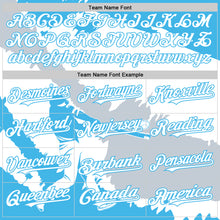 Laden Sie das Bild in den Galerie-Viewer, Custom Sky Blue White-Silver 3D Guatemala Guatemalan Flag Authentic Baseball Jersey