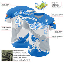 Загрузить изображение в средство просмотра галереи, Custom Electric Blue White-Silver 3D Honduras Honduran Flag Authentic Baseball Jersey