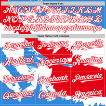 Загрузить изображение в средство просмотра галереи, Custom Electric Blue White-Fire Red 3D Puerto Rico Puerto Rican Flag Authentic Baseball Jersey