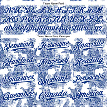 Laden Sie das Bild in den Galerie-Viewer, Custom White Royal 3D Hawaii Tropical Jungle Leopard Authentic Baseball Jersey