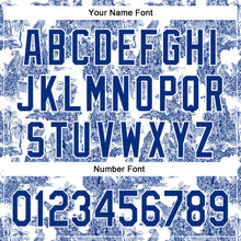 Laden Sie das Bild in den Galerie-Viewer, Custom White Royal 3D Hawaii Tropical Jungle Leopard Authentic Baseball Jersey