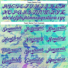 Laden Sie das Bild in den Galerie-Viewer, Custom Ice Blue Purple 3D Hawaii Tropical Marine Creature Authentic Baseball Jersey