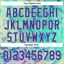 Laden Sie das Bild in den Galerie-Viewer, Custom Ice Blue Purple 3D Hawaii Tropical Marine Creature Authentic Baseball Jersey